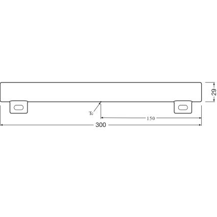 LED Świetlówka S14s/3,5W/230V 2700K 30 cm - Osram