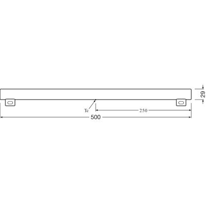LED Świetlówka S14s/6W/230V 2700K 50 cm - Osram