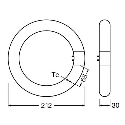 LED Świetlówka SUBSTITUBE T9 G10q/12W/230V 4000K śr. 21,2 cm - Osram