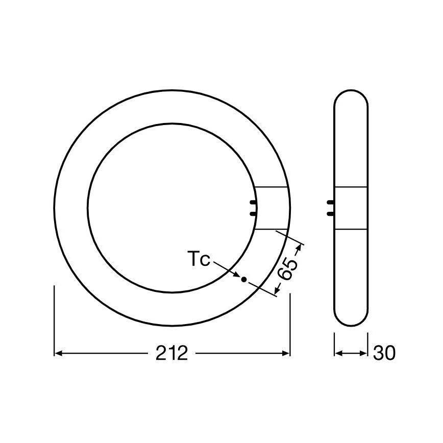 LED Świetlówka SUBSTITUBE T9 G10q/12W/230V 4000K śr. 21,2 cm - Osram