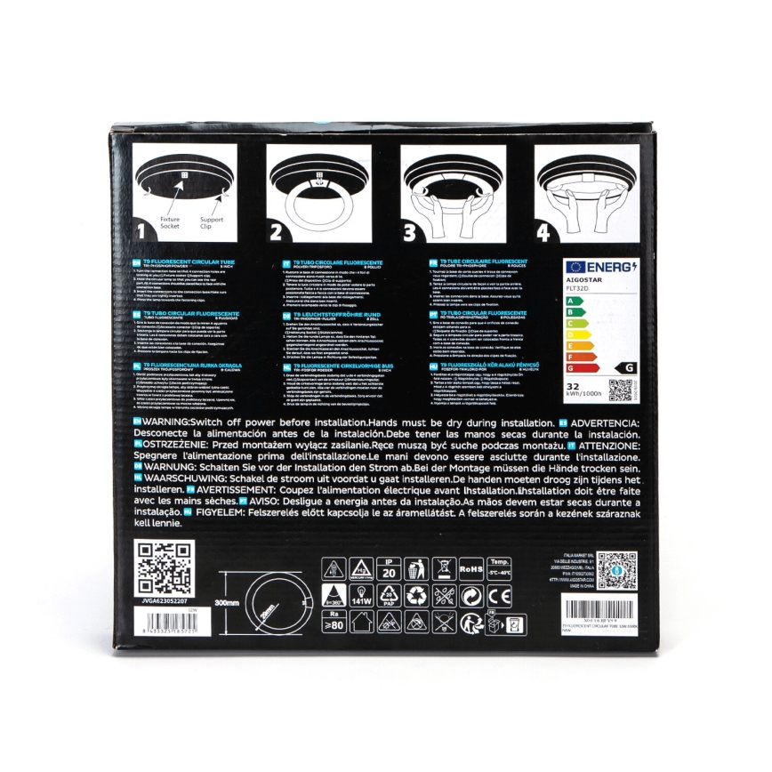 LED Świetlówka T9 G24q-1/32W/230V 6500K - Aigostar