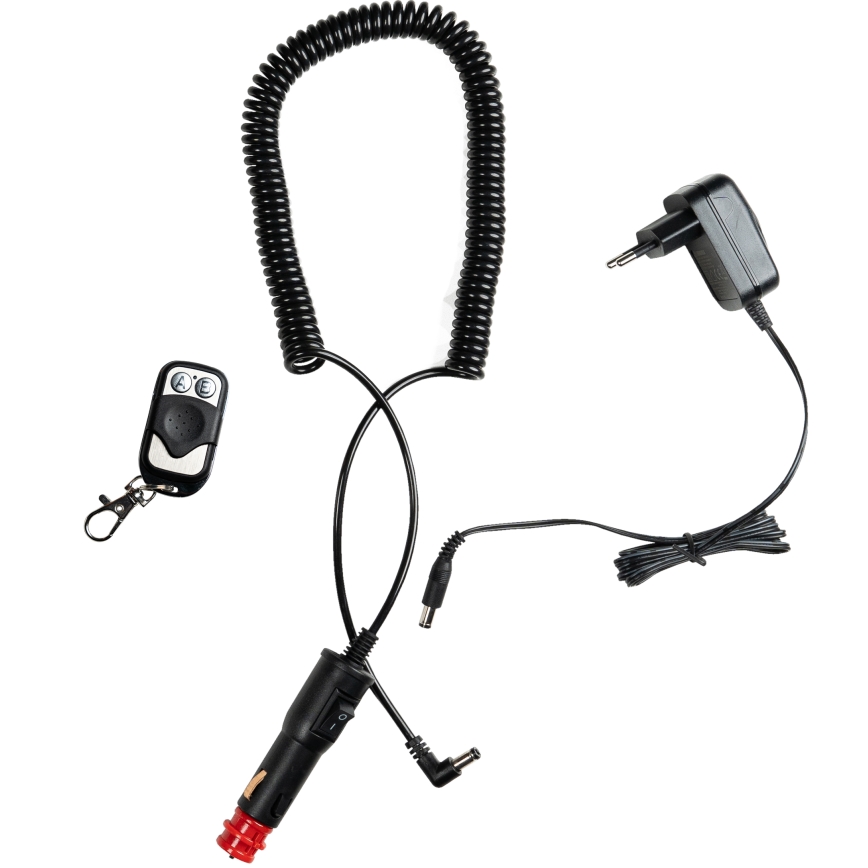 Sygnalizacyjna lampa ostrzegawcza LED/12-24V IP65 z pilotem do zdalnego sterowania