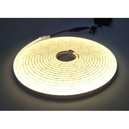 LED Taśma elastyczna NEON LED/10W/230V 5 m IP65 biała