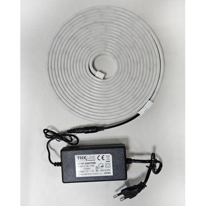 LED Taśma elastyczna NEON LED/10W/230V 5 m IP65 biała