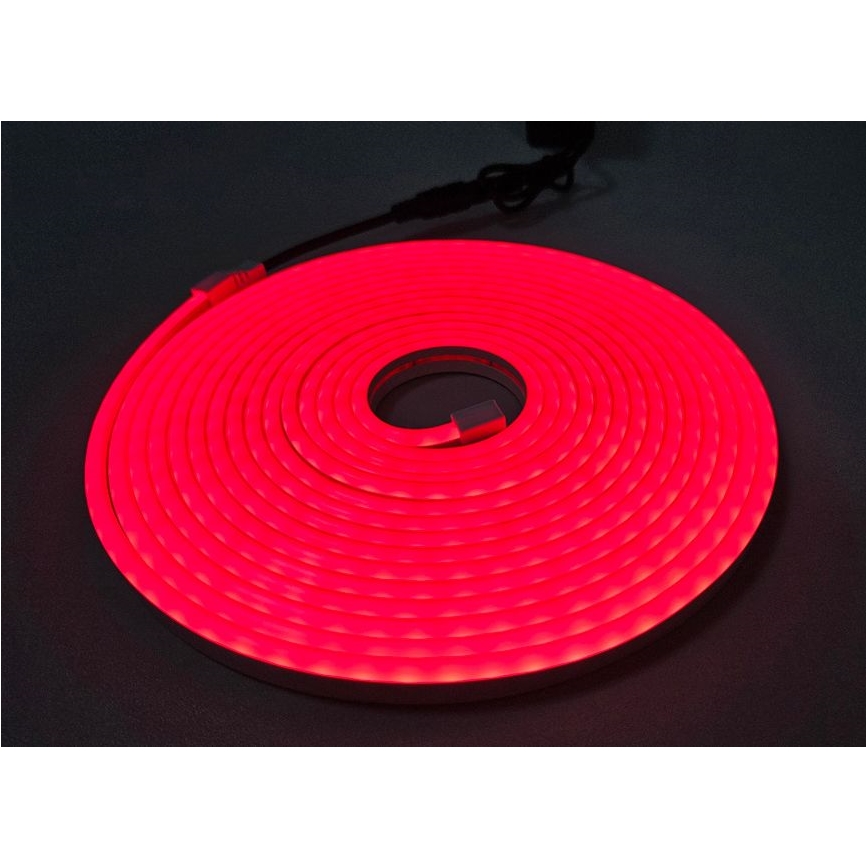 LED Taśma elastyczna NEON LED/10W/230V 5 m IP65 czerwona