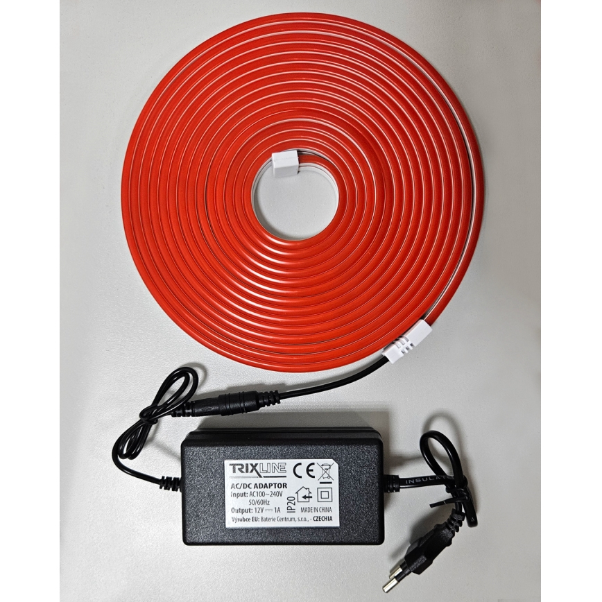 LED Taśma elastyczna NEON LED/10W/230V 5 m IP65 czerwona