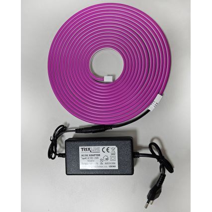 LED Taśma elastyczna NEON LED/10W/230V 5 m IP65 fioletowa