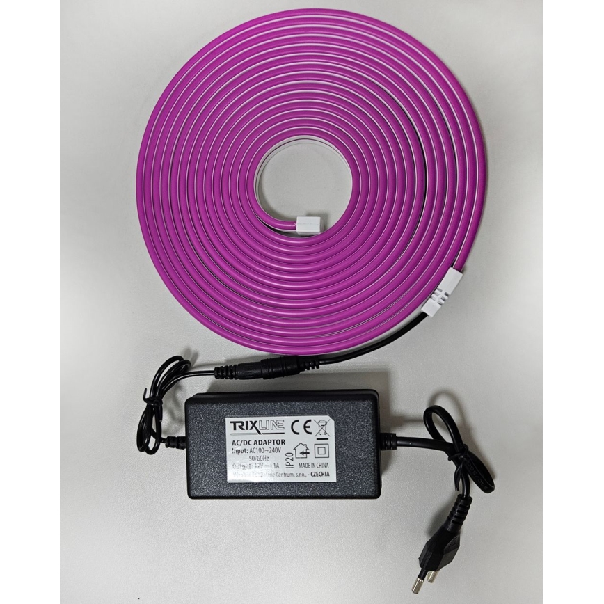 LED Taśma elastyczna NEON LED/10W/230V 5 m IP65 fioletowa