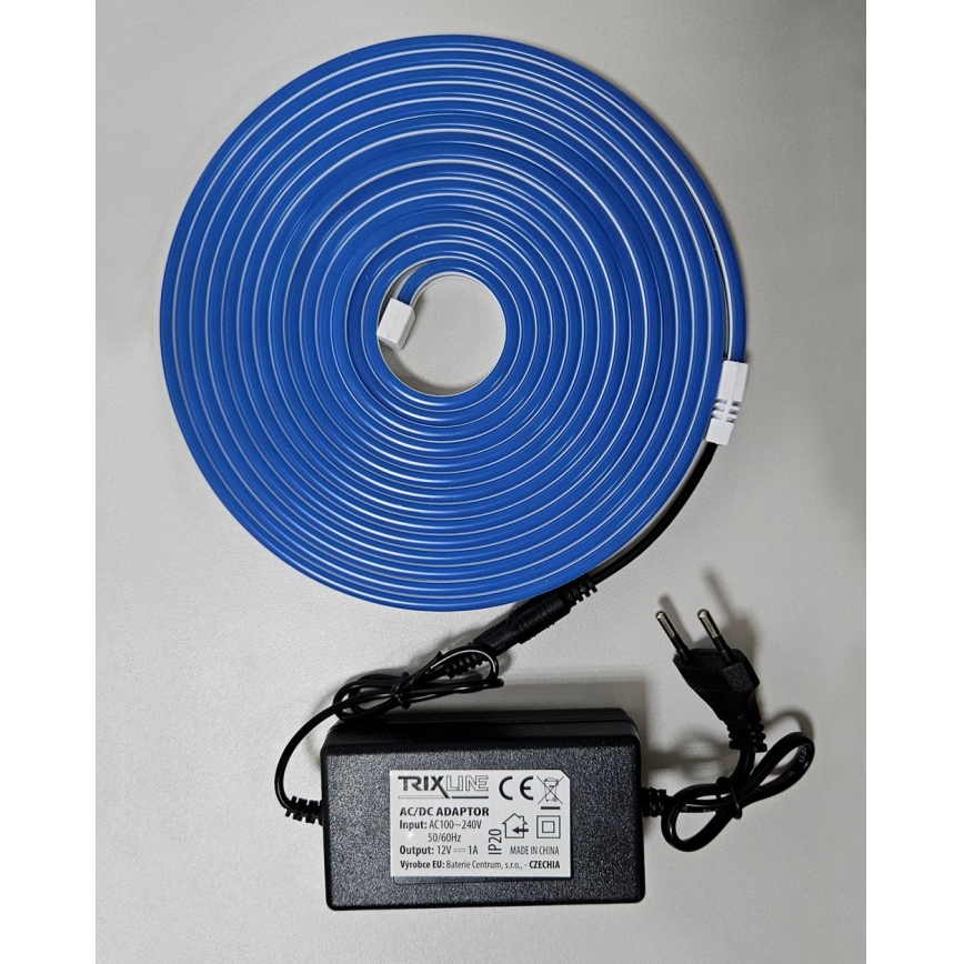 LED Taśma elastyczna NEON LED/10W/230V 5 m IP65 niebieska