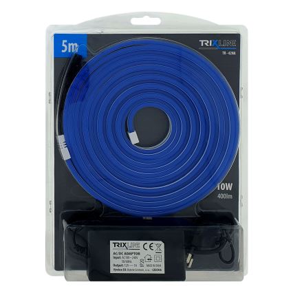 LED Taśma elastyczna NEON LED/10W/230V 5 m IP65 niebieska