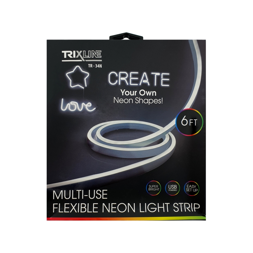 LED Taśma elastyczna NEON LED/5V USB 1,8 m biała