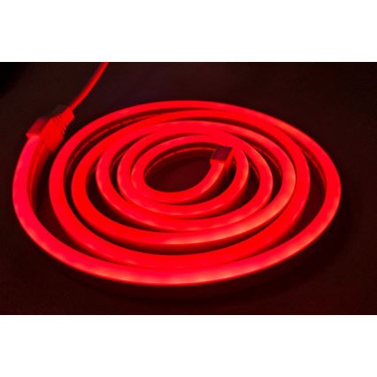 LED Taśma elastyczna NEON LED/5V USB 1,8 m czerwona