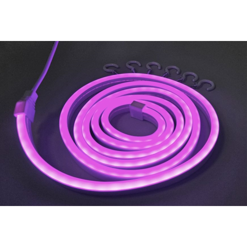 LED Taśma elastyczna NEON LED/5V USB 1,8 m fioletowa