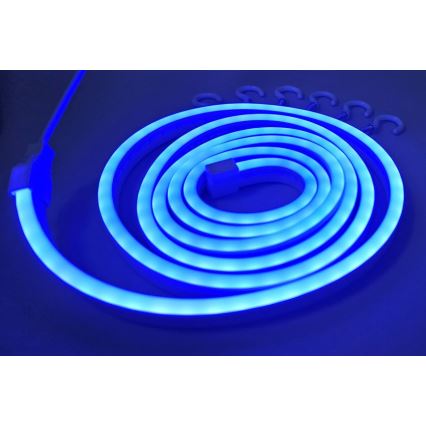 LED Taśma elastyczna NEON LED/5V USB 1,8 m niebieska