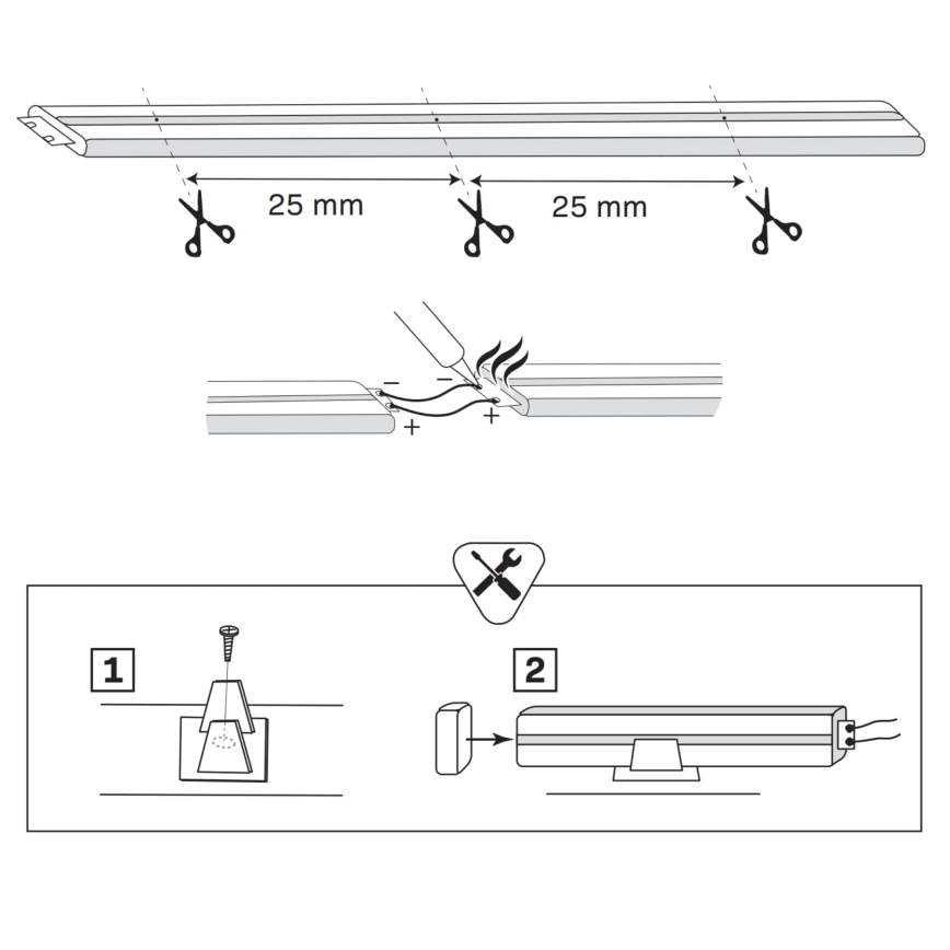 LED Taśma NEON 5 m LED/27W/12V 4000K IP65