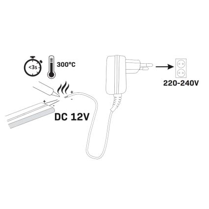LED Taśma NEON 5 m LED/27W/12V IP65 różowa