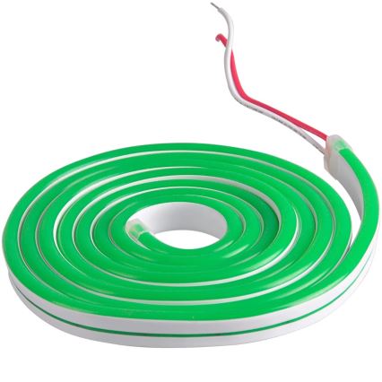 LED Taśma NEON 5m LED/30W/24V zielony IP65