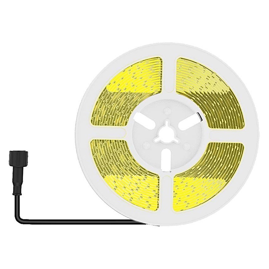 LED Taśma solarna ściemnialna LED/1,2W/3,7V 4000K IP67 1500 mAh 5m + zdalne sterowanie