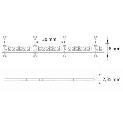 LED Taśma zewnętrzna 3m LED/23W/24V/230V 4000K IP65