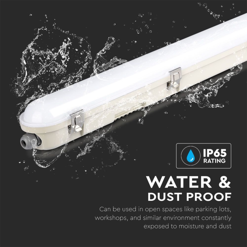 LED Techniczna oprawa świetlówkowa z modułem awaryjnym EMERGENCY LED/36W/230V 6500K 120cm IP65
