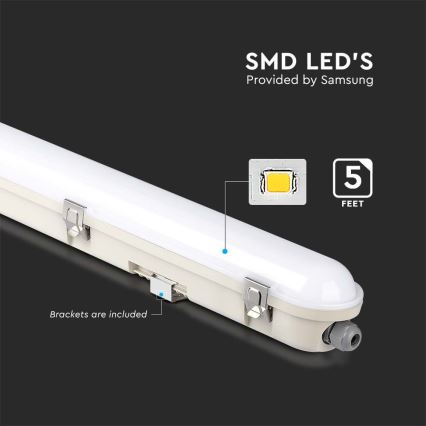 LED Techniczna oprawa świetlówkowa z modułem awaryjnym EMERGENCY LED/48W/230V 4000K 150cm IP65