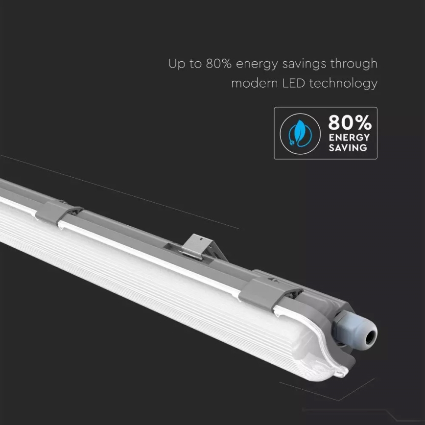 LED Techniczna oprawa świetlówkowa T8 1xG13/18W/230V 6400K 120cm IP65