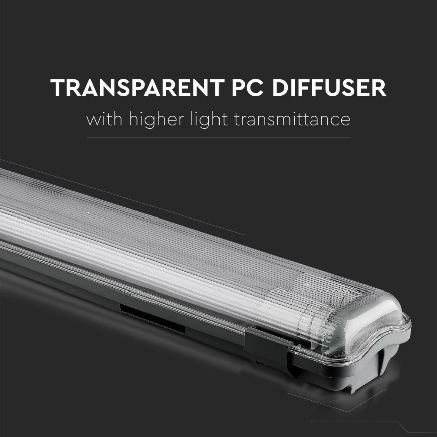 LED Techniczna oprawa świetlówkowa T8 2xG13/22W/230V IP65 6400K 156 cm