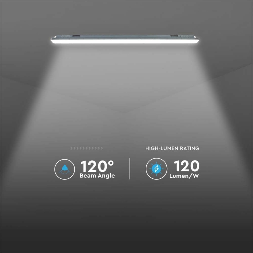 LED Techniczna oprawa świetlówkowa z czujnikiem  X-SERIES LED/36W/230V 6500K 120 cm IP65