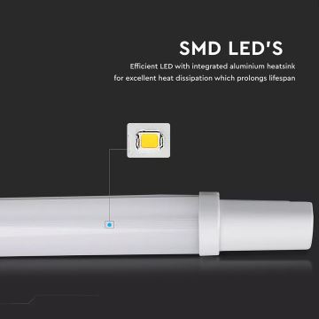 LED Techniczne oświetlenie świetlówkowe S-SERIES LED/48W/230V 6400K 150cm IP65