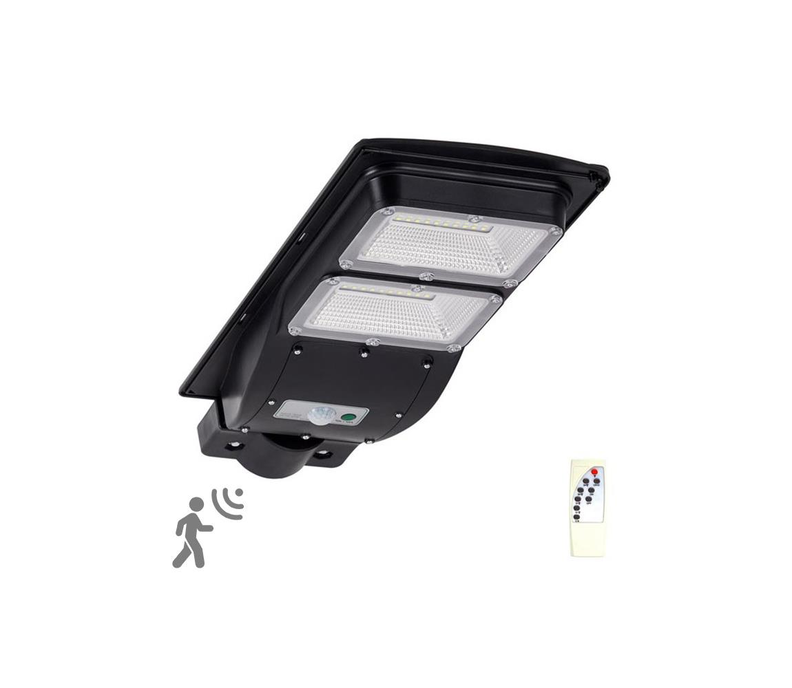 LED Uliczna lampa solarna z czujnikiem STREET 2xLED/6W/3,2V IP65 + pilot