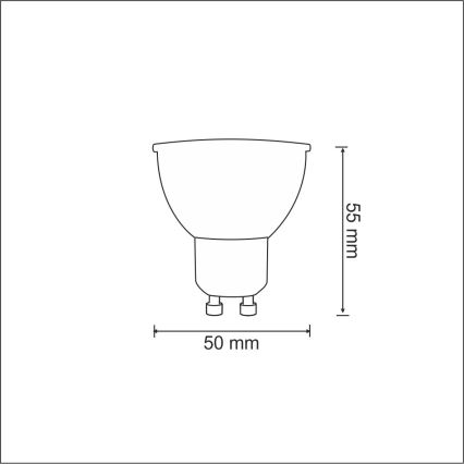 LED Żarówka 1xGU10/3,5W/230V 3000K