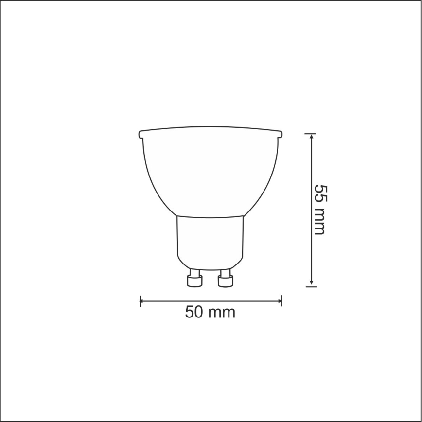LED Żarówka 1xGU10/3,5W/230V 3000K