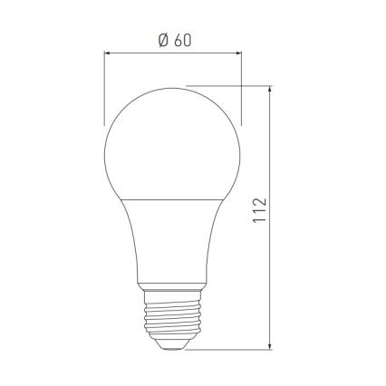 LED Żarówka A60 E27/10W/230V 3000/4000/6400K