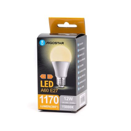 LED Żarówka A60 E27/12W/230V 3000K - Aigostar