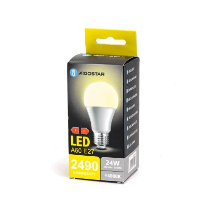 LED Żarówka A60 E27/24W/230V 4000K - Aigostar