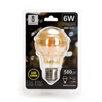 LED Żarówka A60 E27/6W/230V 2200K - Aigostar