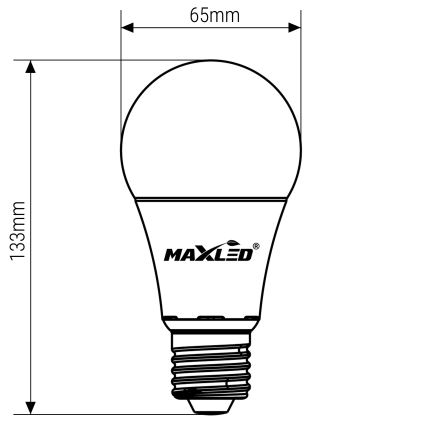 LED Żarówka A65 E27/15W/230V 4000K