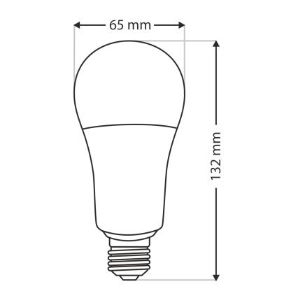 LED Żarówka A65 E27/18W/230V 4200K