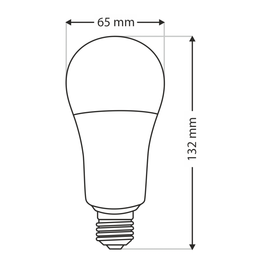 LED Żarówka A65 E27/18W/230V 4200K