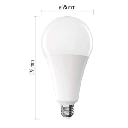 LED Żarówka A95 E27/28W/230V 2700K