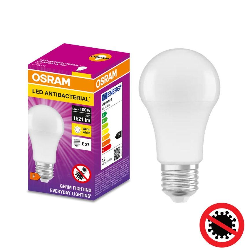 LED Żarówka antybakteryjna A100 E27/13W/230V 2700K - Osram