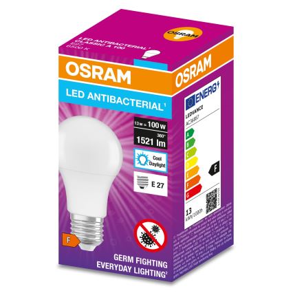 LED Żarówka antybakteryjna A100 E27/13W/230V 6500K - Osram