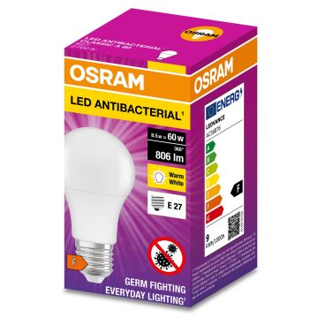LED Żarówka antybakteryjna A60 E27/8,5W/230V 2700K - Osram