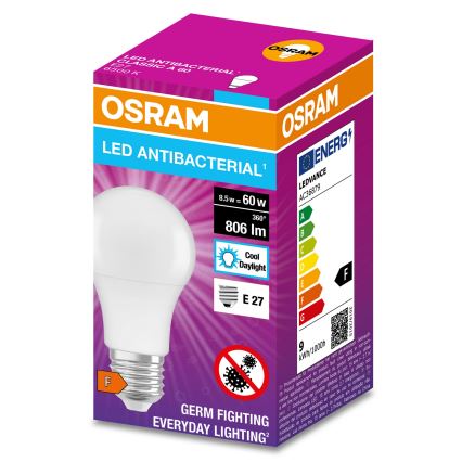 LED Żarówka antybakteryjna A60 E27/8,5W/230V 6500K - Osram