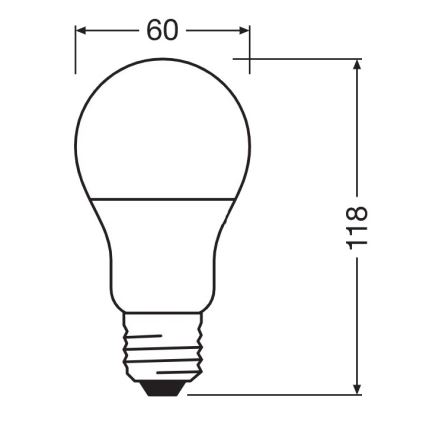 LED Żarówka antybakteryjna A75 E27/10W/230V 2700K - Osram