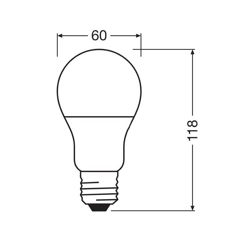 LED Żarówka antybakteryjna A75 E27/10W/230V 6500K - Osram