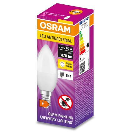 LED Żarówka antybakteryjna B40 E14/4,9W/230V 2700K - Osram