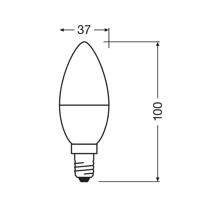 LED Żarówka antybakteryjna B40 E14/4,9W/230V 2700K - Osram