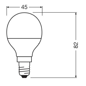 LED Żarówka antybakteryjna P40 E14/4,9W/230V 2700K - Osram