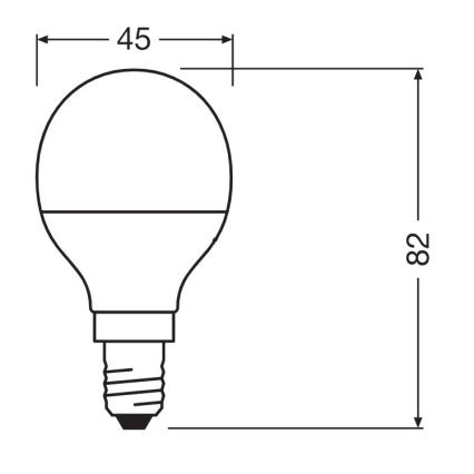 LED Żarówka antybakteryjna P40 E14/4,9W/230V 2700K - Osram